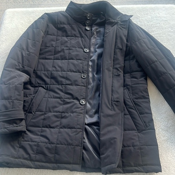 Cremieux Tyler Quilted Jacket Black 48R NWT $395 Lightweight Coat Dillard’s - Picture 9 of 16